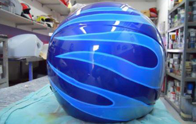 Motorep 99 | Taller de Chapa y Pintura de Motos Las Palmas casco azul